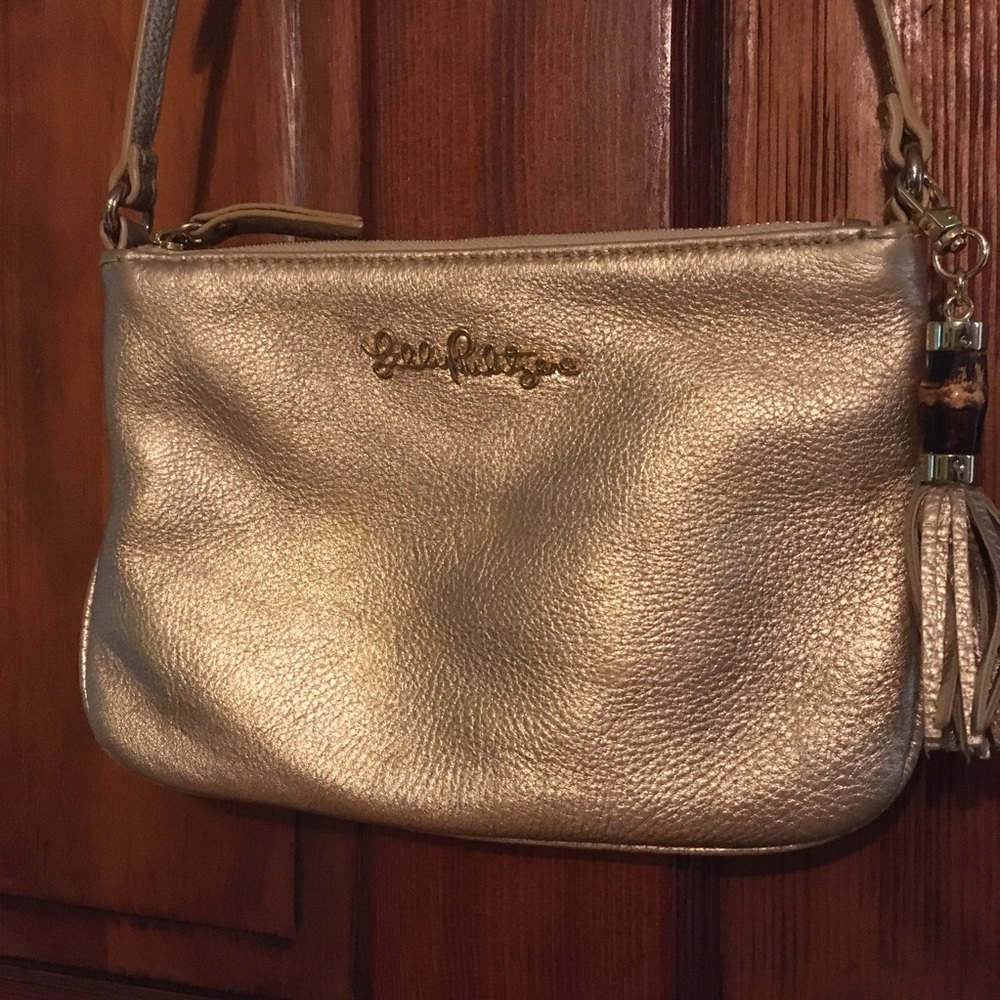Lilly Pulitzer Gold Cruisin Crossbody bag